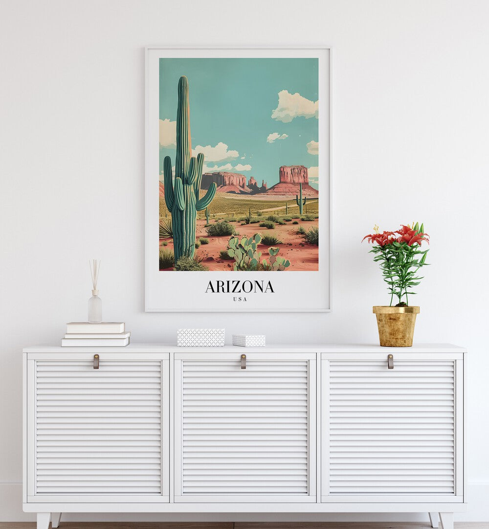 arizona-usa II travel posters Artwork IV placed on a Wall 