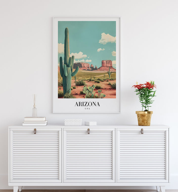 arizona-usa II travel posters Artwork IV placed on a Wall 