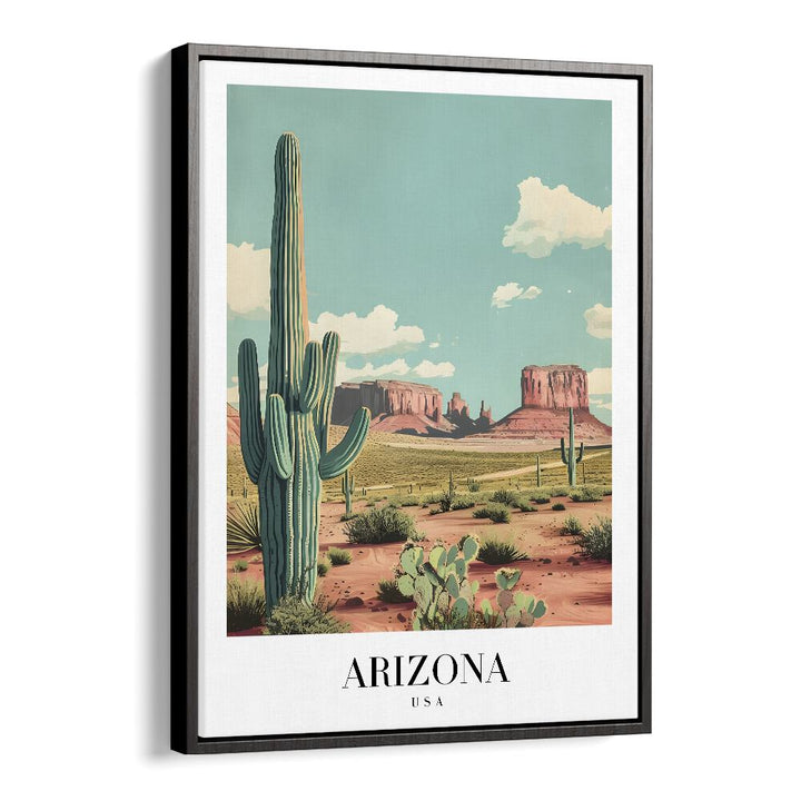 arizona-usa II travel posters in Black Floater Frame