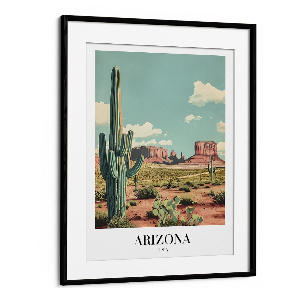 arizona-usa II travel posters in Black Frame With Mount
