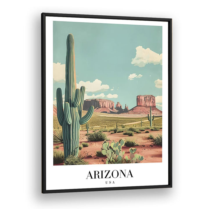 arizona-usa II travel posters in Black Plain Frame
