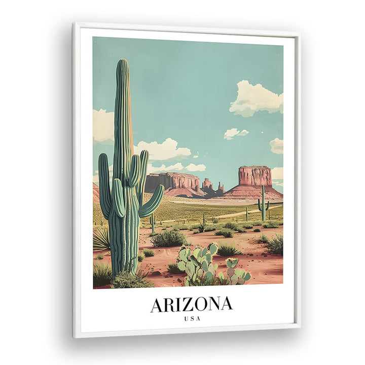 arizona-usa II travel posters in White Plain Frame