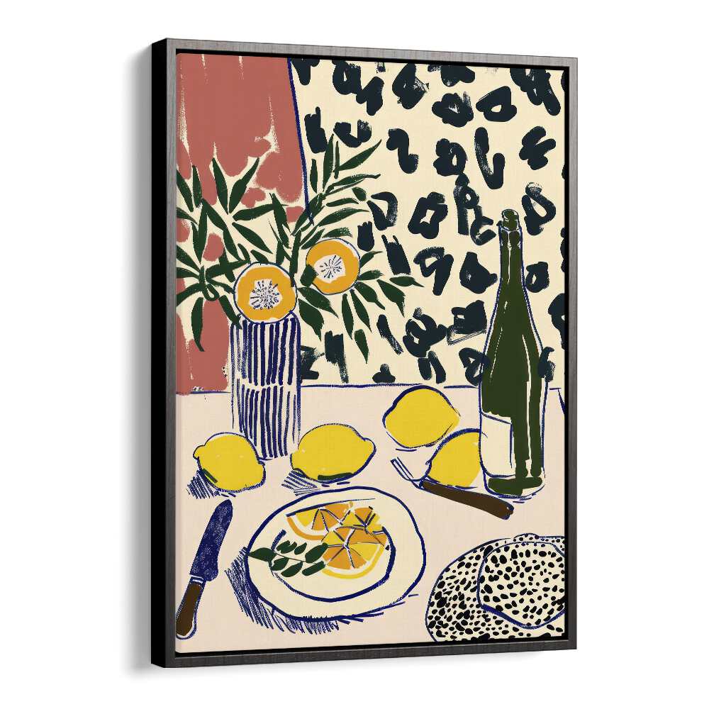 artful appetite electric wall art prints in Black Floater Frame