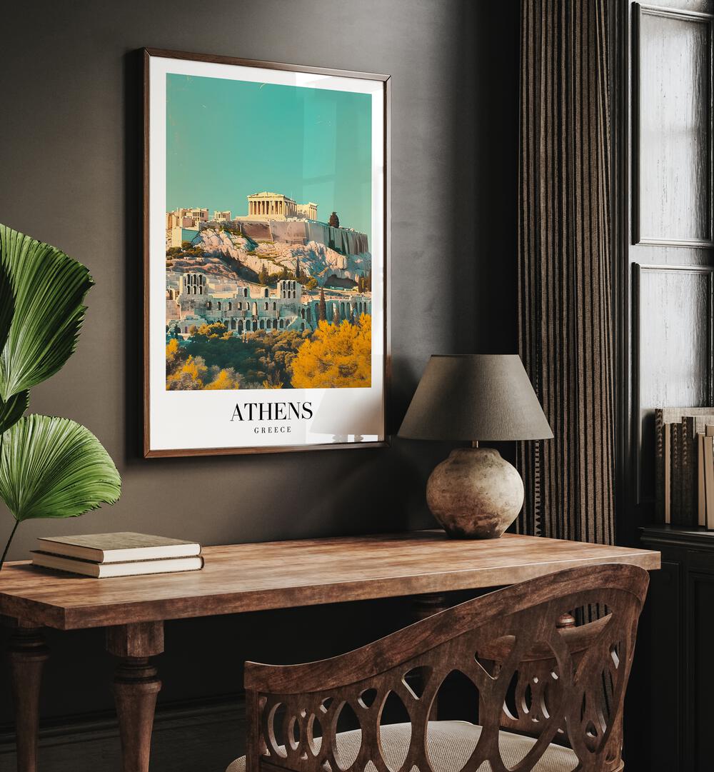 athens-greece II travel posters Artwork I placed on a Wall 