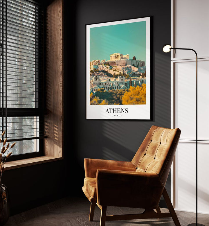 athens-greece II travel posters Artwork IV placed on a Wall 