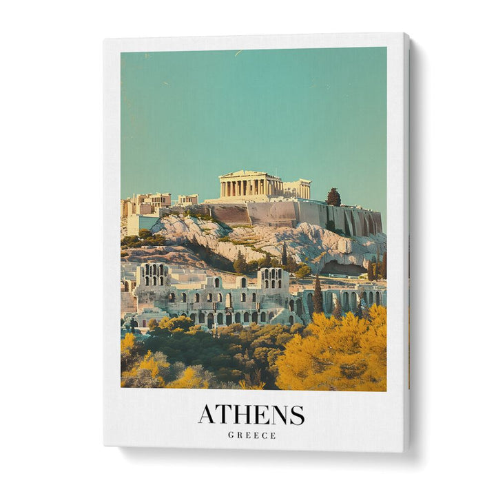 athens-greece II travel posters in Gallery Wrap