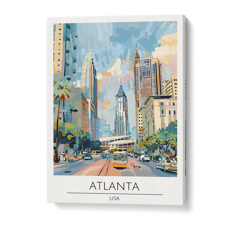 atlanta-usa travel posters in Gallery Wrap