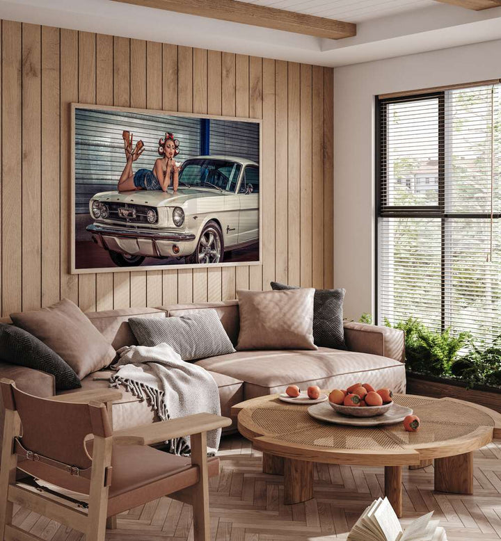 baby you can drive my car car poster Artwork  placed wall 