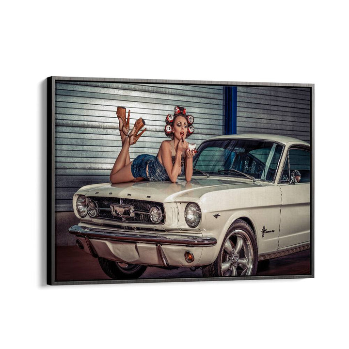 baby you can drive my car car poster in Black Floater Frame