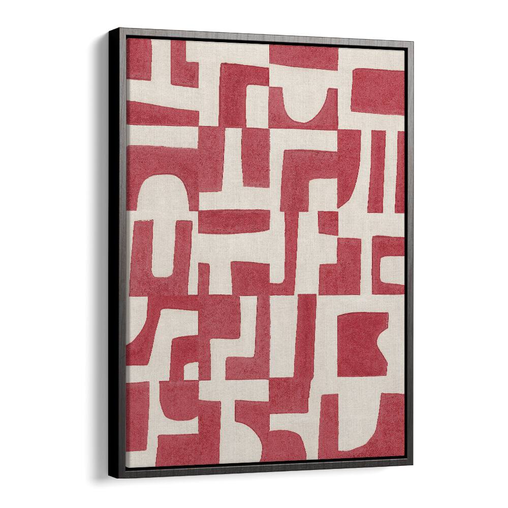 RED PUZZLE BY ALISA GALITSYNA ABSTRACT ART, ABSTRACT PAINTINGS