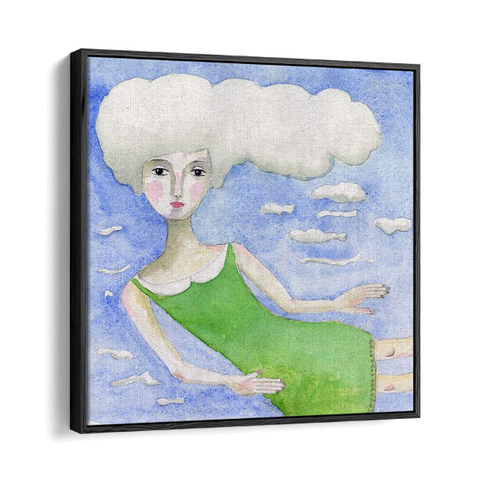 Arty Guava painting - HEAD IN THE CLOUDS by Asianmonk