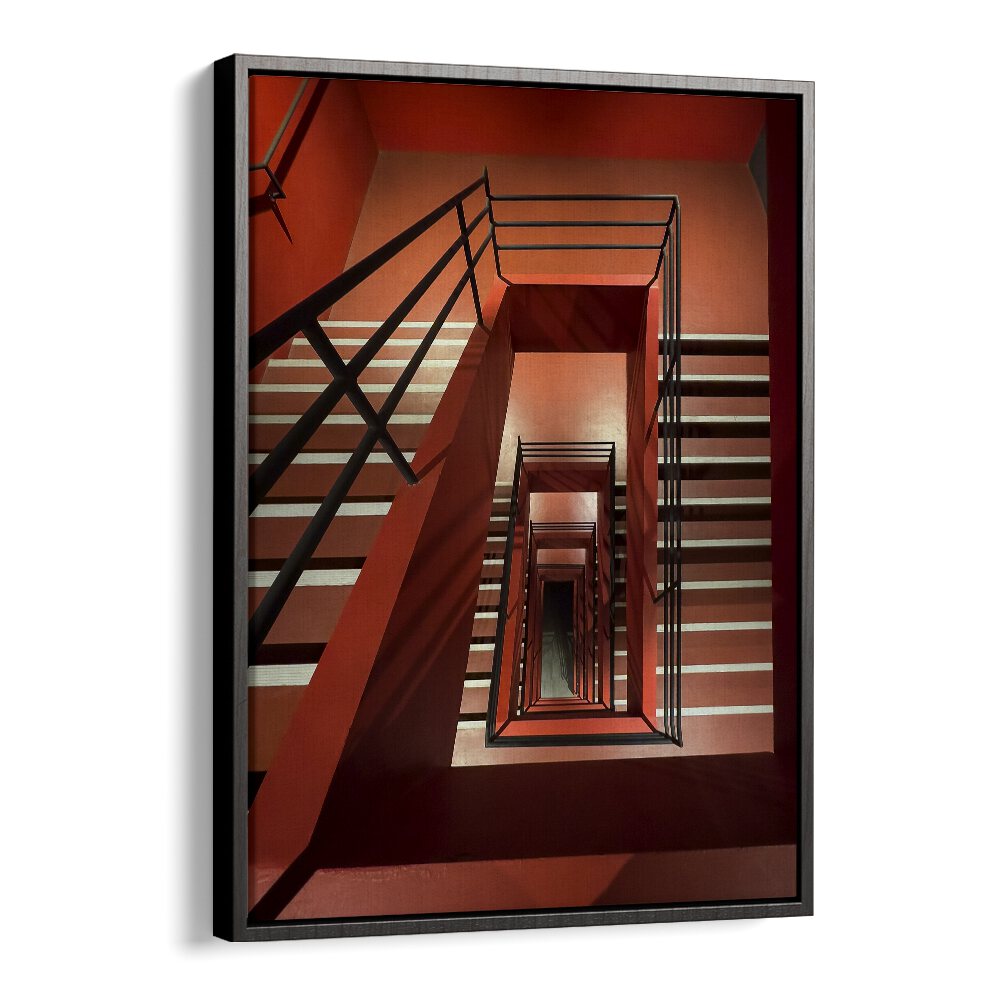 Christian Meermann painting - RED STAIRS by Asianmonk