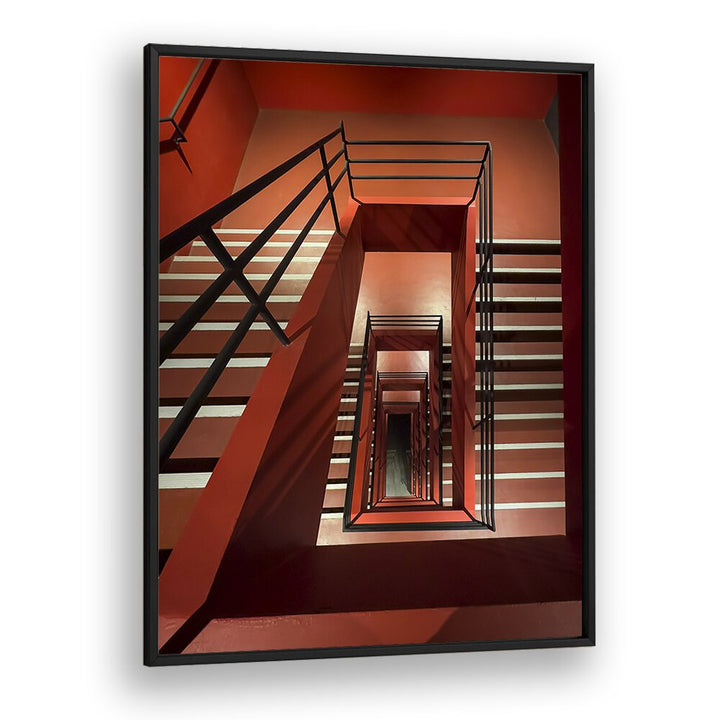 Christian Meermann painting - RED STAIRS by Asianmonk