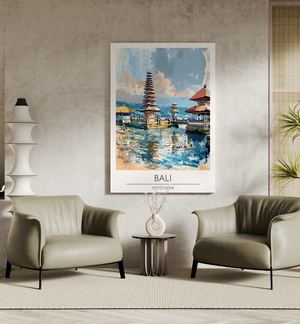 bali-indonasia travel posters Artwork I placed on a Wall