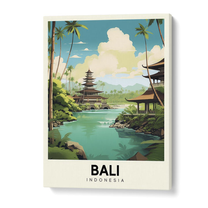 bali-indonesia travel posters in Gallery Wrap