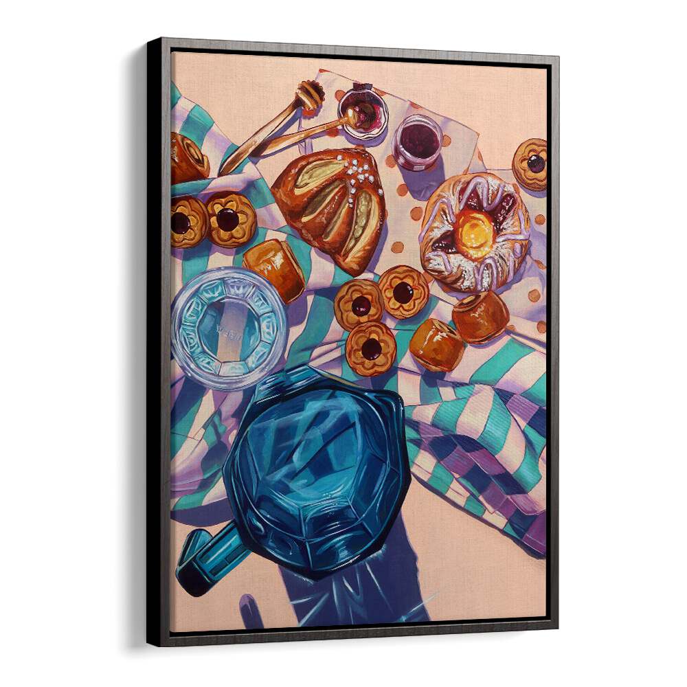 beach jam sessions kitchen posters in Black Floater Frame