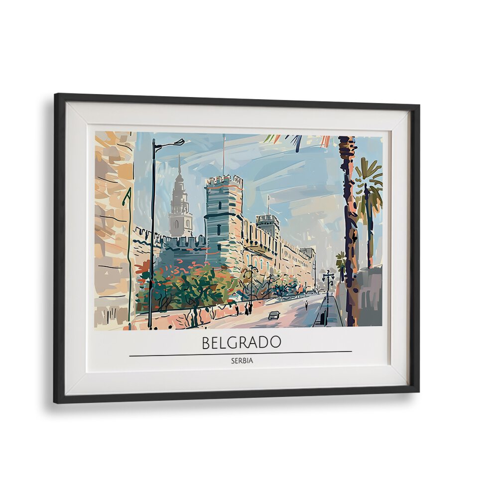 belgrado-serbia  travel posters in Black Frame With Mount