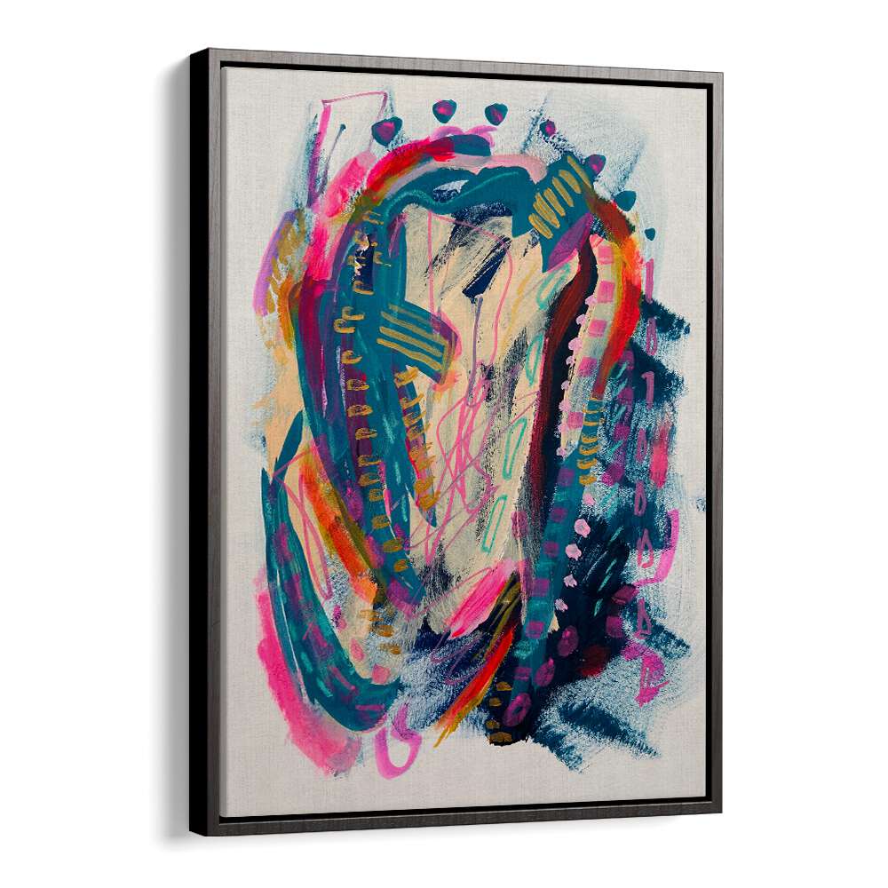 better days i abstract paintings in Black Floater Frame