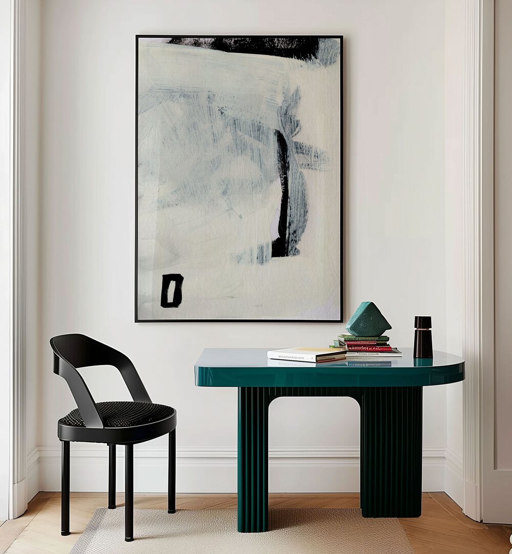 beyond i by dan hobday abstract art abstract paintings Artwork II placed on a wall