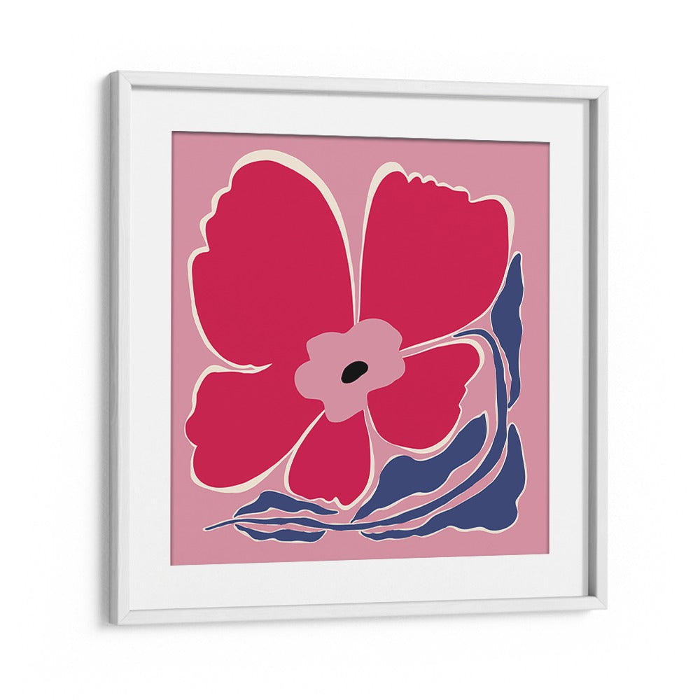 big blooming ii botanical art prints floral paintings in White Frame With Mount