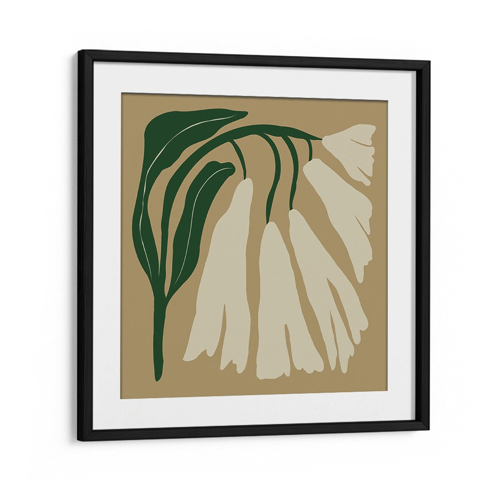 big blooming iv botanical art prints floral paintings in Black Frame With Mount