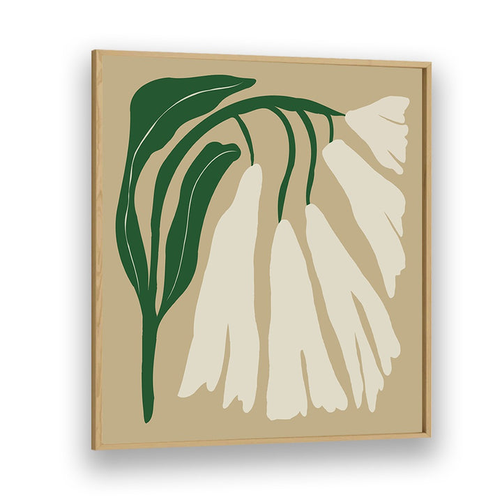 big blooming iv botanical art prints floral paintings in Oak Wood Plain Frame