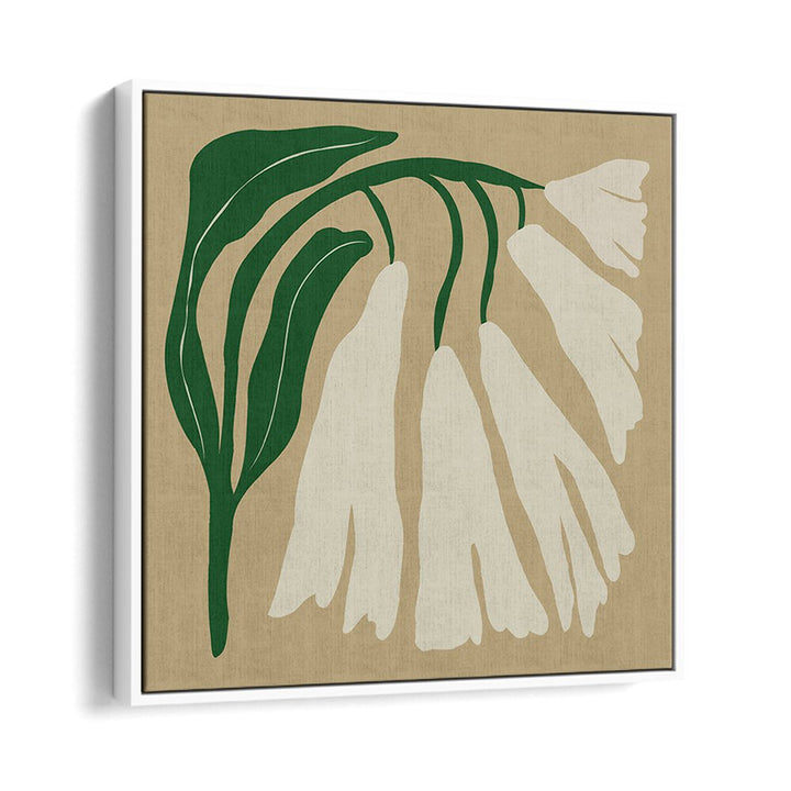 big blooming iv botanical art prints floral paintings in White Floater Frame