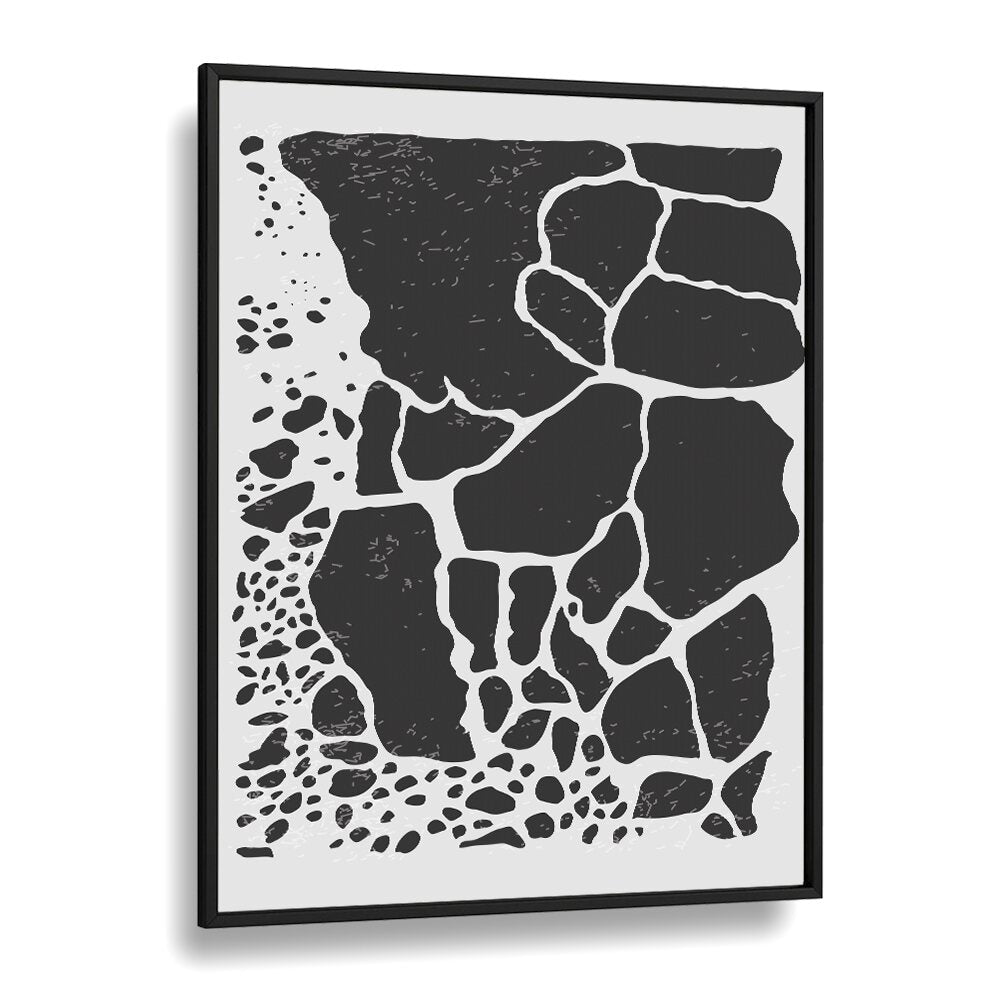 black abstract collection i by jay stanley abstract art paintings in Black Plain Frame