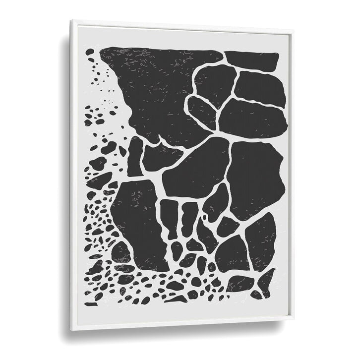 black abstract collection i by jay stanley abstract art paintings in White Floater Frame