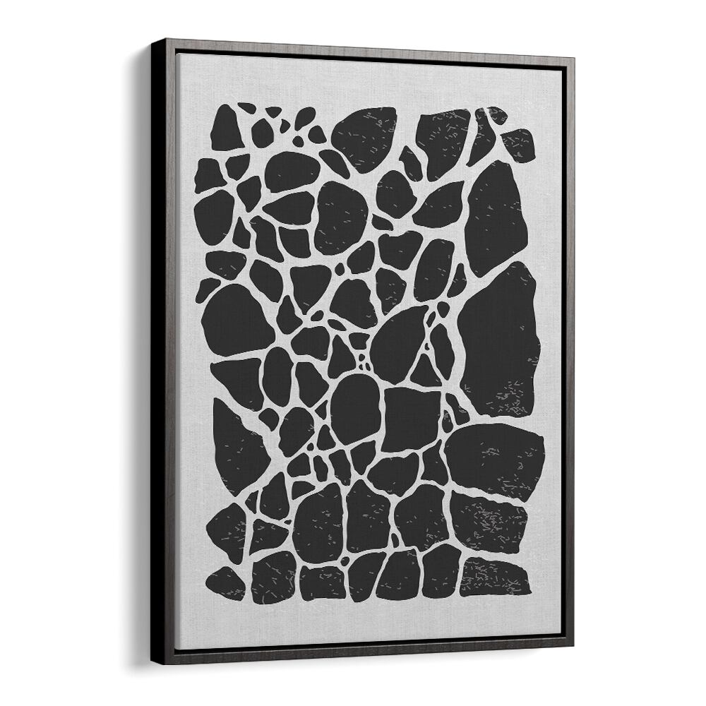 black abstract collection ii by jay stanley abstract art prints in Black Floater Frame