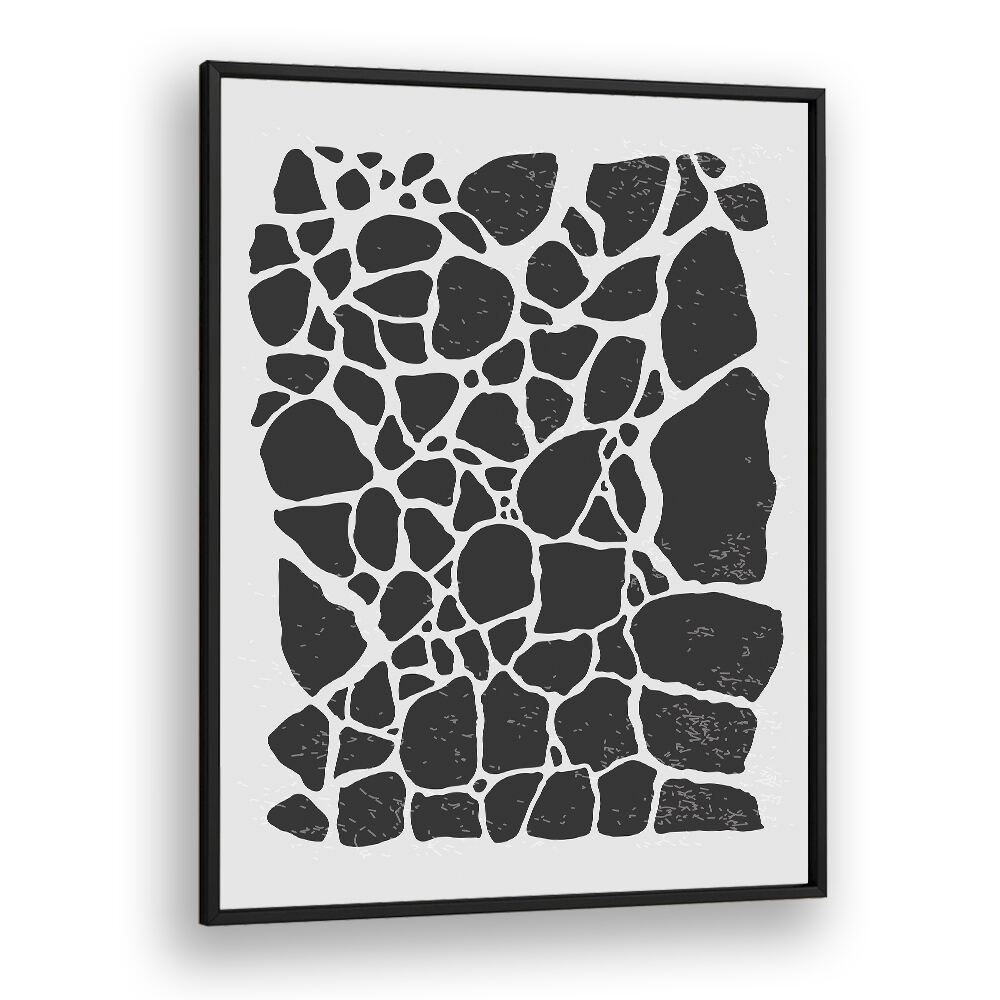 black abstract collection ii by jay stanley abstract art prints in Black Plain Frame