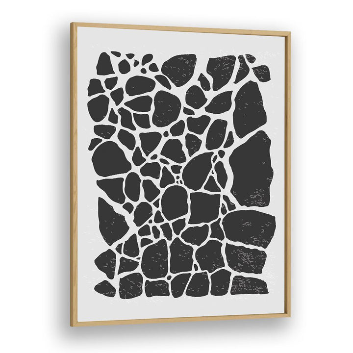 black abstract collection ii by jay stanley abstract art prints in Oak Wood Plain Frame