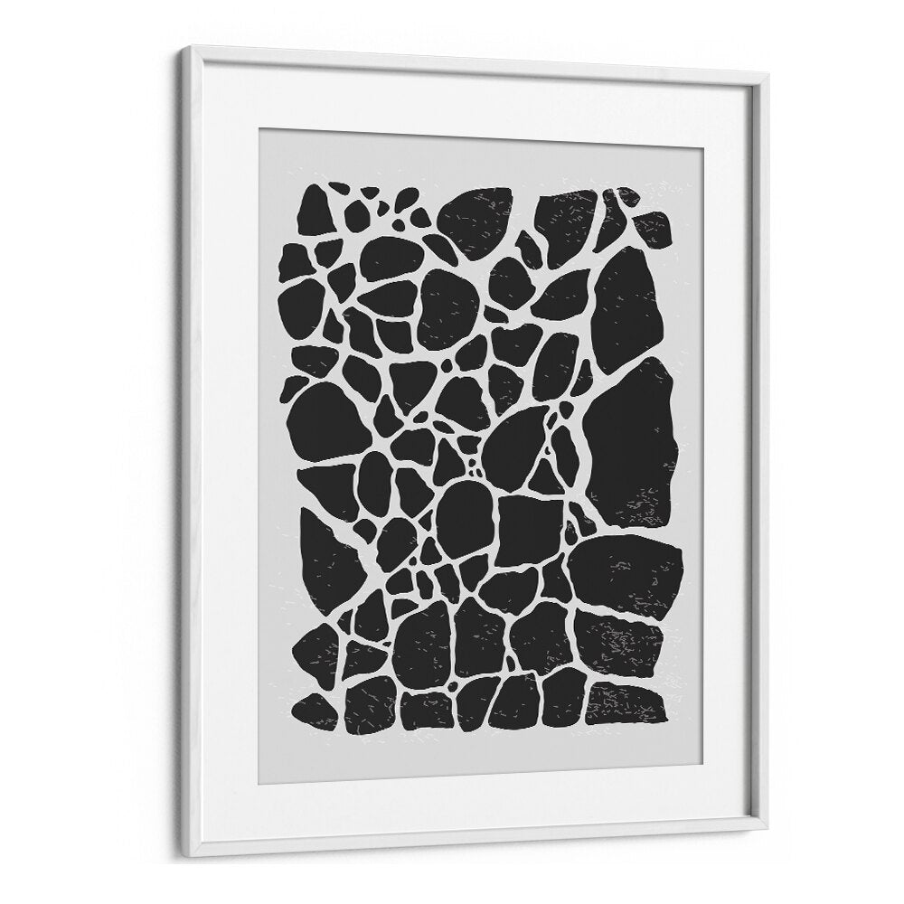 black abstract collection ii by jay stanley abstract art prints in White Frame With Mount