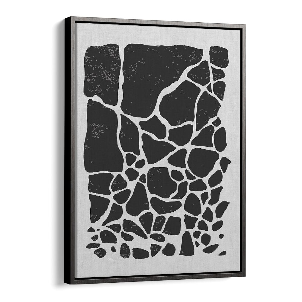 black abstract collection iii by jay stanley abstract art prints in Black Floater Frame