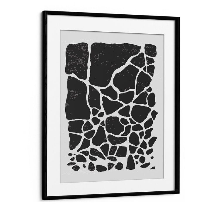 black abstract collection iii by jay stanley abstract art prints in Black Frame With Mount