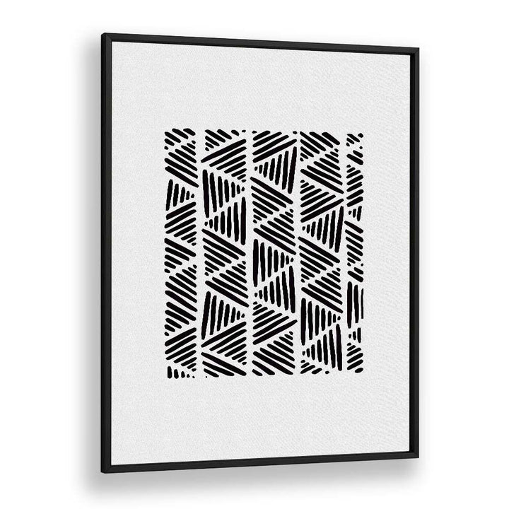 black and white abstract i by orara studio abstract art abstract paintings in Black Plain Frame