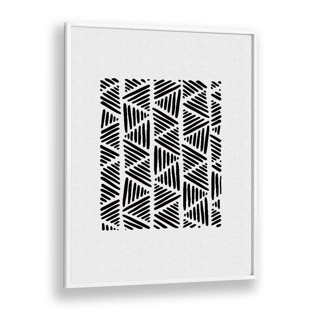 black and white abstract i by orara studio abstract art abstract paintings in White Plain Frame