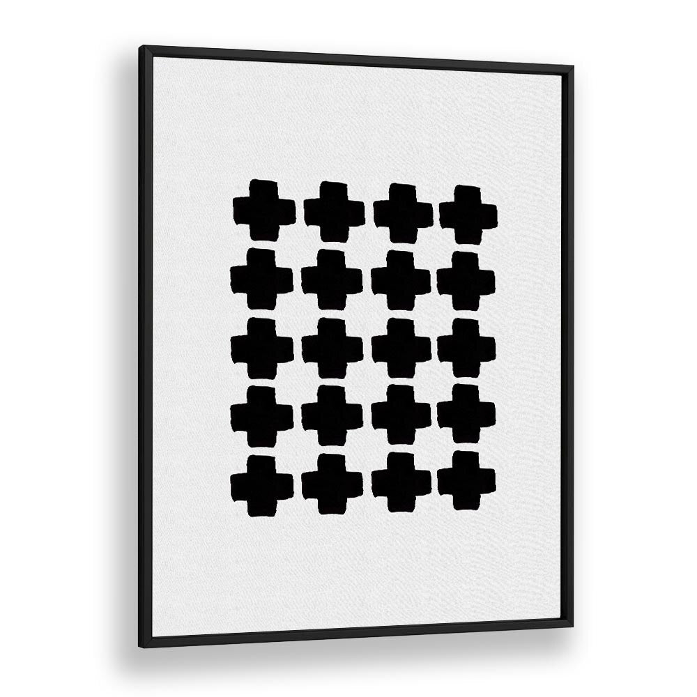 black and white abstract iii by orara studio abstract art abstract paintings in Black Frame With Mount