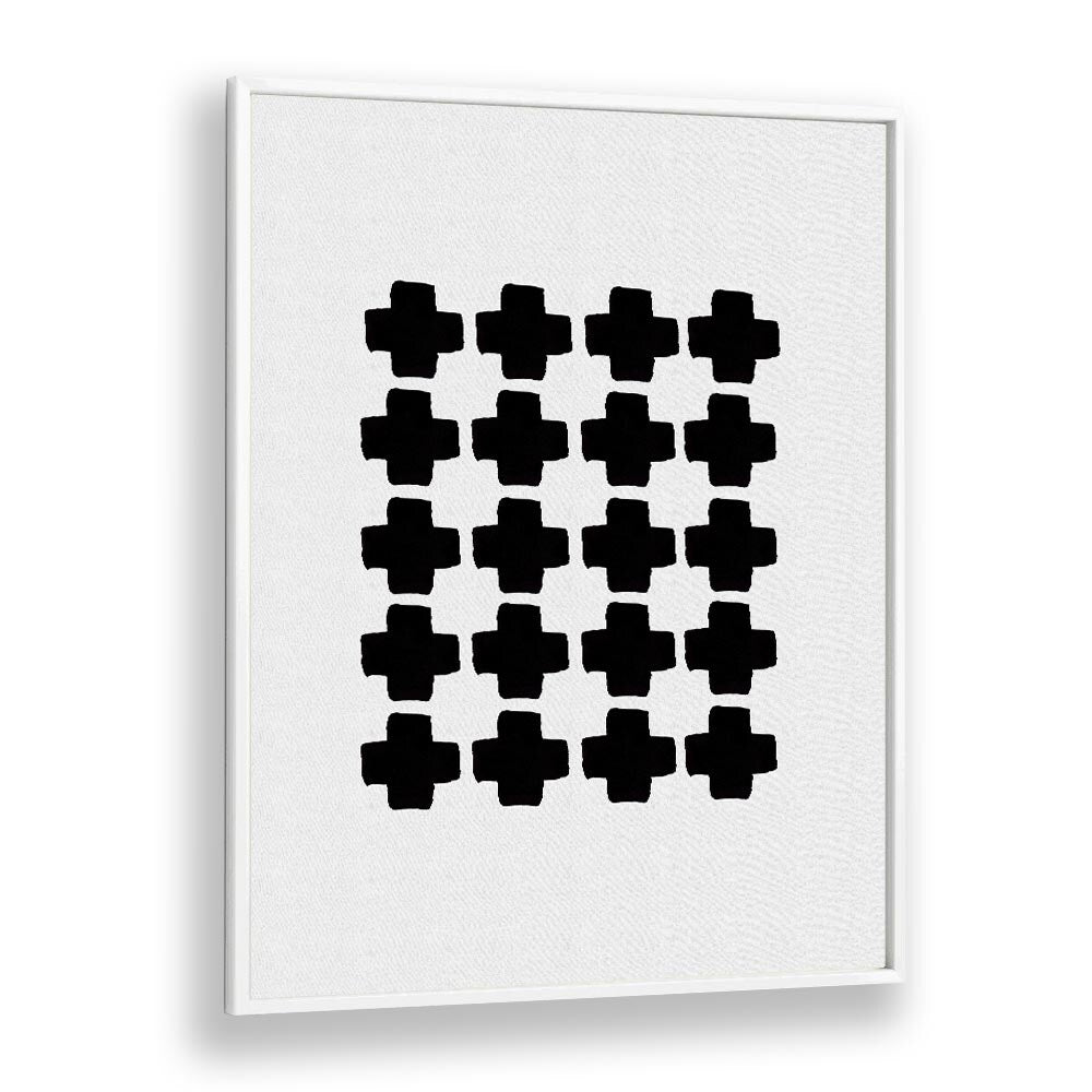 black and white abstract iii by orara studio abstract art abstract paintings in White Plain Frame