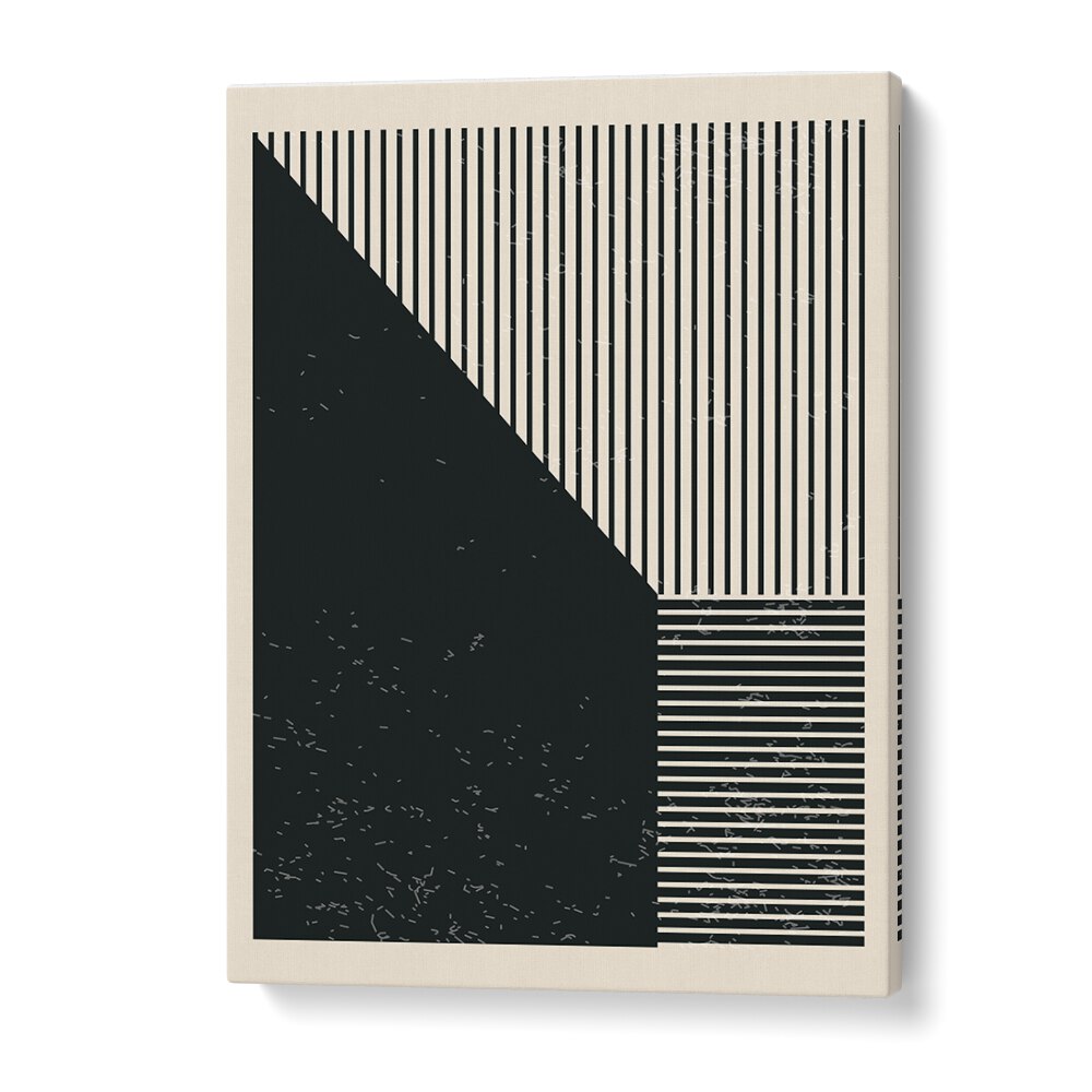 black and white geometric shapes iii by jay stanley geometric paintings in Gallery Wrap