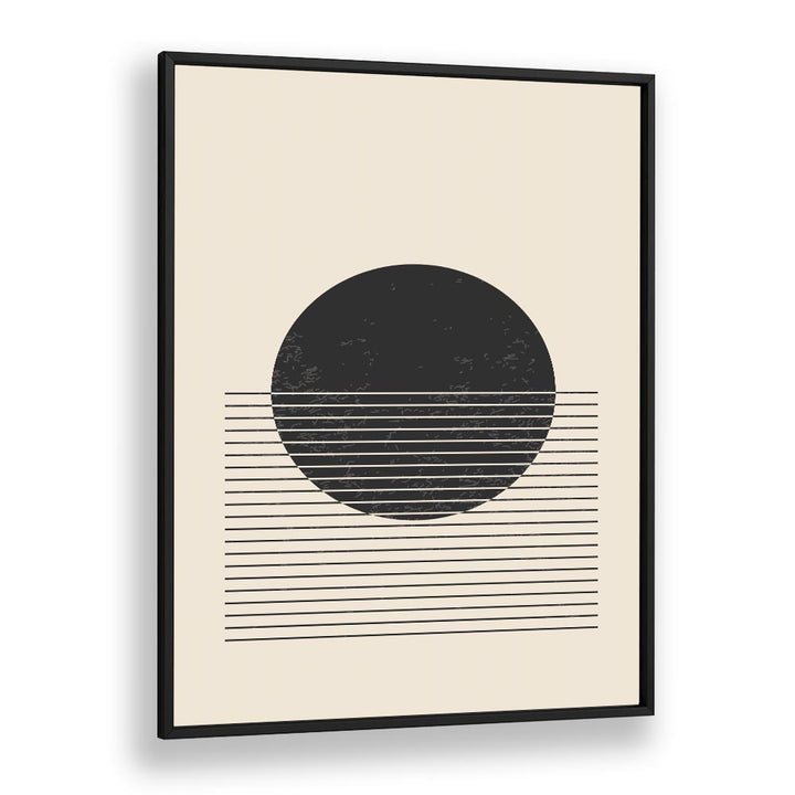 black and white line series i by jay stanley geometric art prints geometric paintings in Black Plain Frame