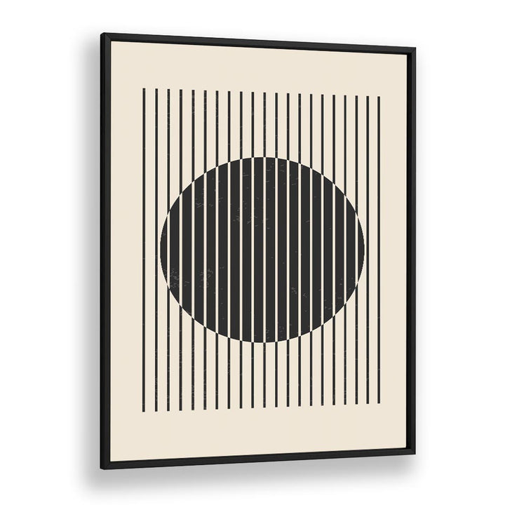 black and white lines series iii by jay stanley geometric art prints geometric paintings in Black Plain Frame