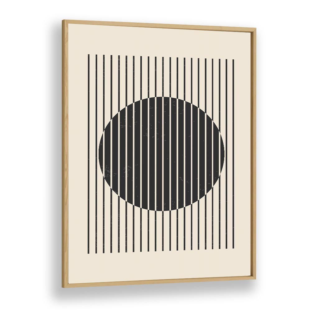 black and white lines series iii by jay stanley geometric art prints geometric paintings in Oak Wood Plain Frame