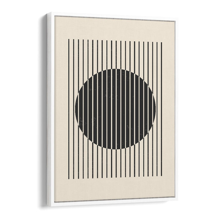 black and white lines series iii by jay stanley geometric art prints geometric paintings in White Floater Frame