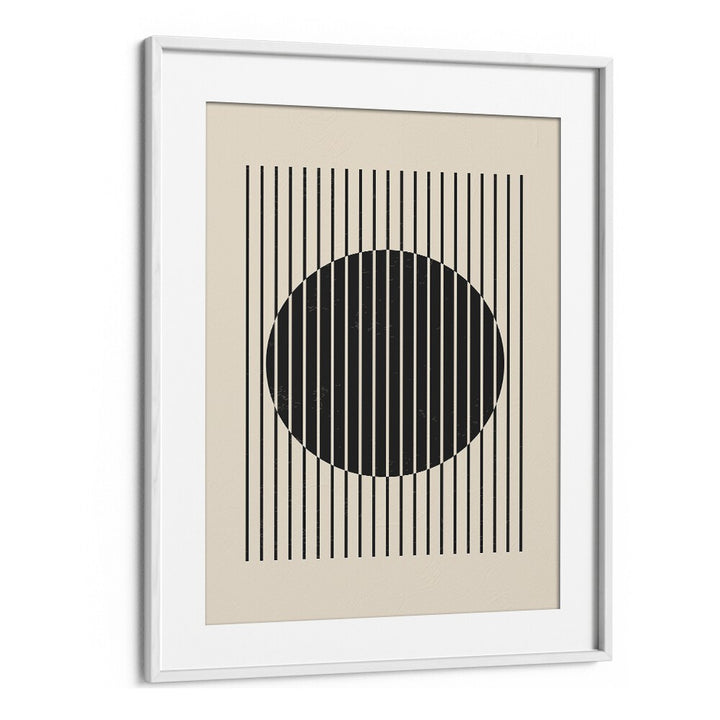 black and white lines series iii by jay stanley geometric art prints geometric paintings in White Frame With Mount