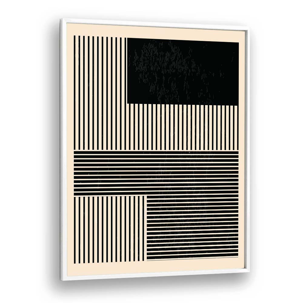 black and white minimal series i by jay stanley geometric art prints geometric paintings in White Plain Frame