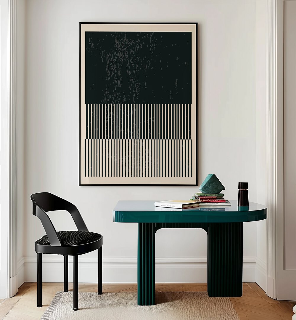 black and white minimal series iii by jay stanley geometric art prints geometric paintings Artwork I placed on a wall