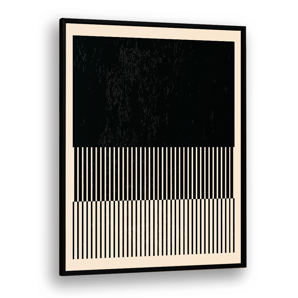 black and white minimal series iii by jay stanley geometric art prints geometric paintings in Black Plain Frame