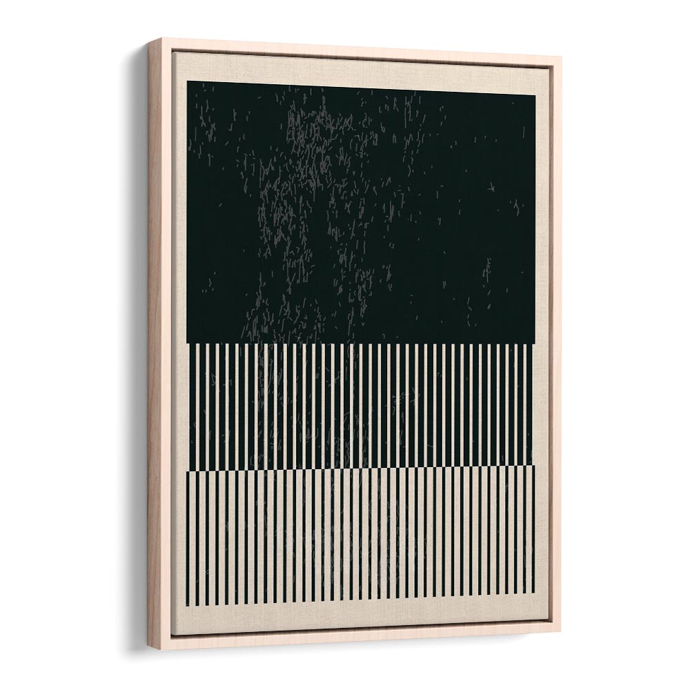 black and white minimal series iii by jay stanley geometric art prints geometric paintings in Oak Wood Floater Frame