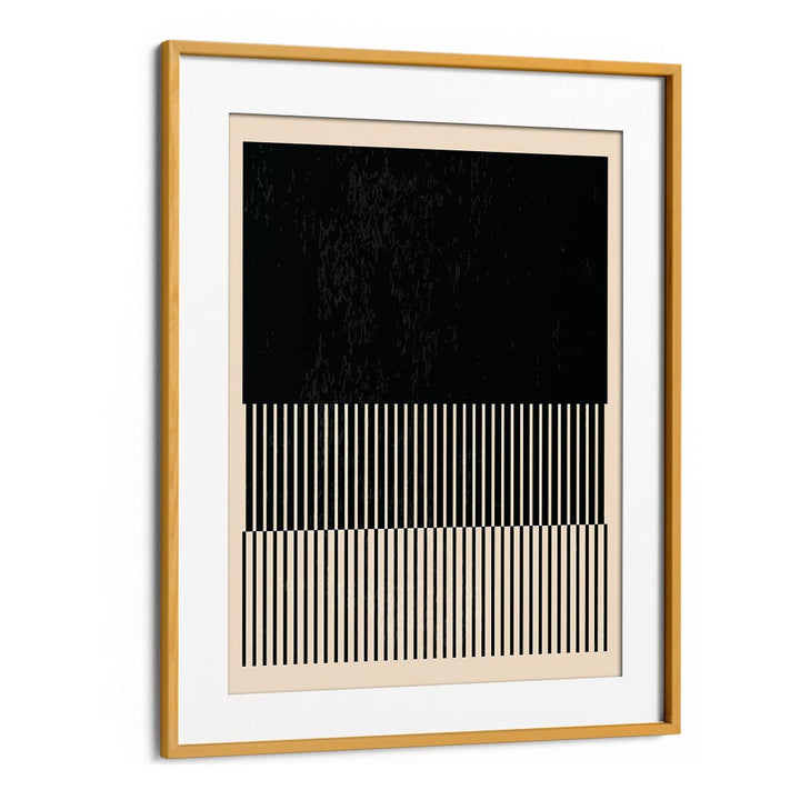 black and white minimal series iii by jay stanley geometric art prints geometric paintings in Oak Wood Frame With Mount